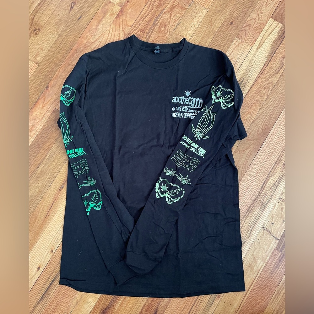 Deansnuts Jeremy Dean x Apothecanna long sleeve black T